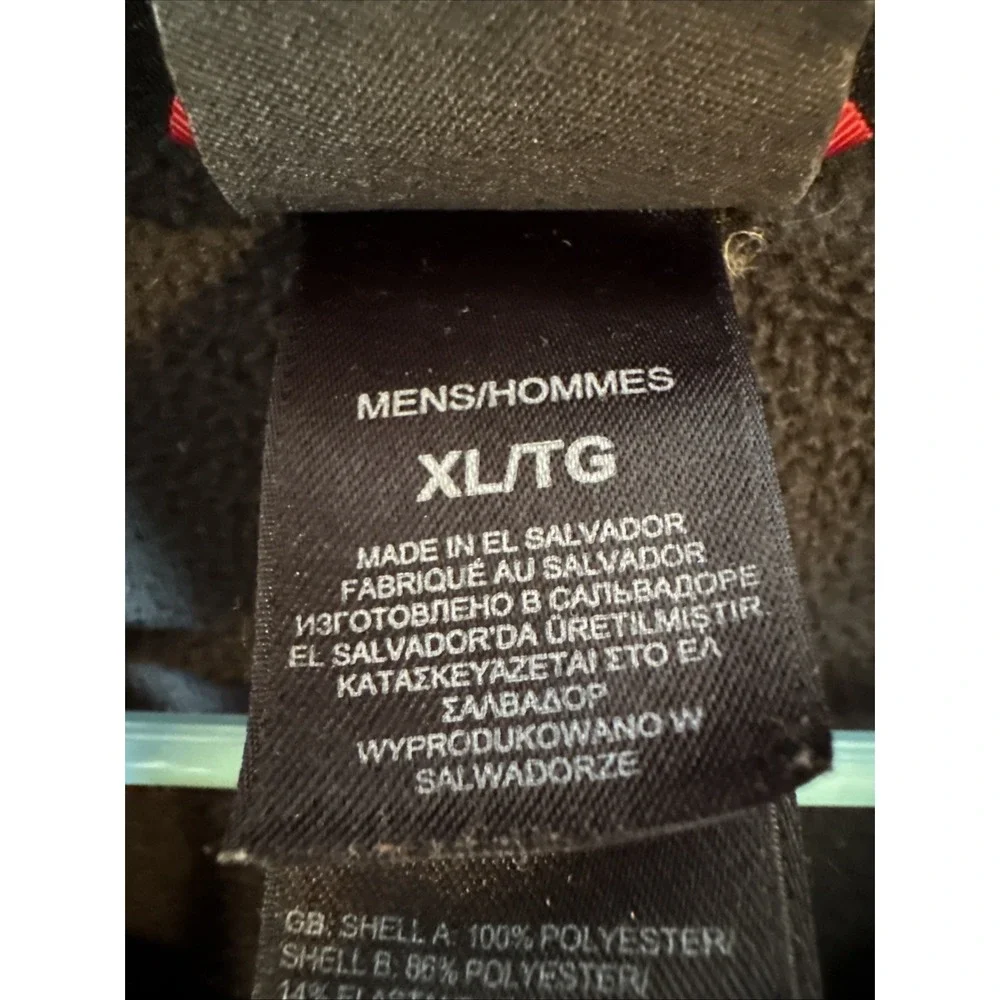 The North Face FlashDry Fleece Pullover Men's XLTG XL Black Gray 1/4 Zip Jacket‎
